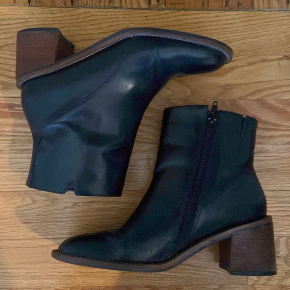 Coup D’Etat Ltd Leather Brazilian Made Wood Heeled Bootie - Picture 5 of 13